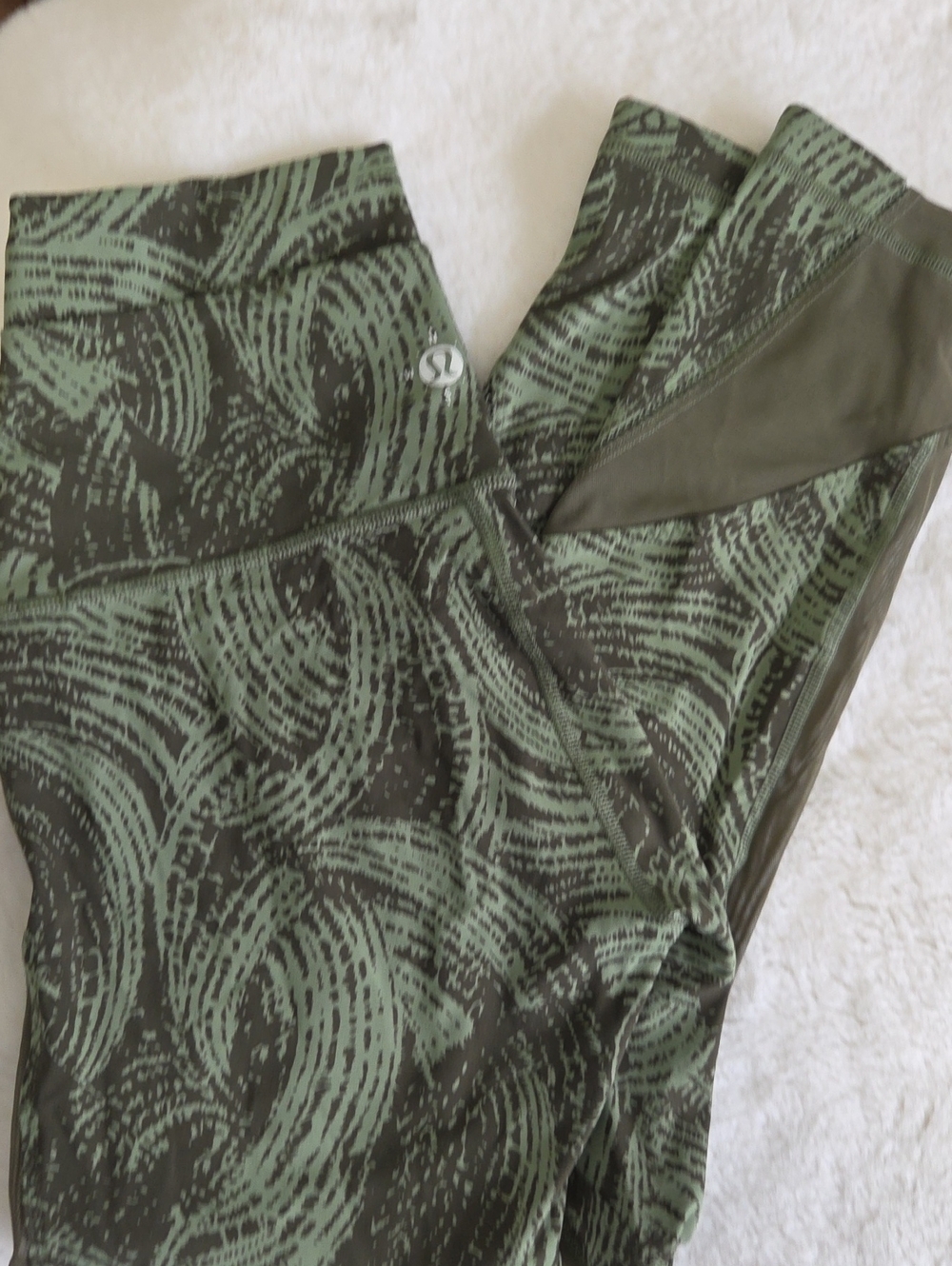 lululemon athletica Green & Olive Printed Leggings